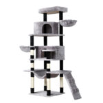 i.Pet Cat Tree 161cm Tower Scratching Post Scratcher Wood Condo House Play Bed - Image 4