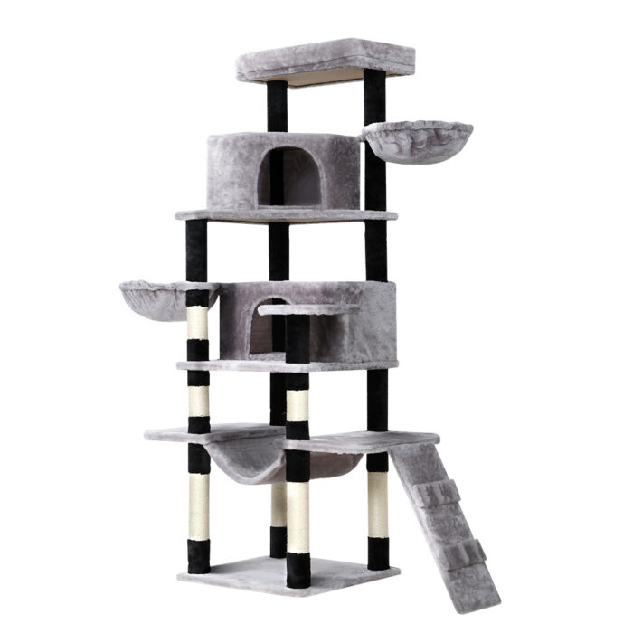 i.Pet Cat Tree 161cm Tower Scratching Post Scratcher Wood Condo House Play Bed - Image 4