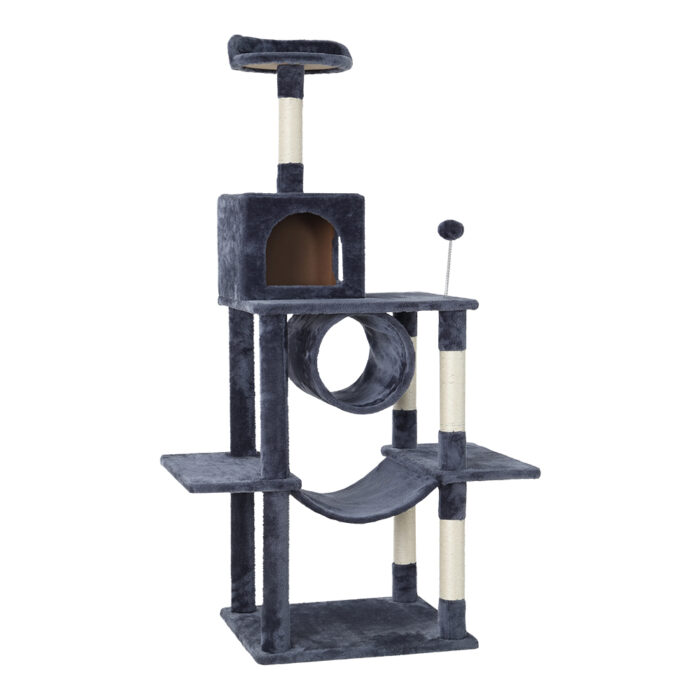 i.Pet Cat Tree 151cm Tower Scratching Post Scratcher Wood Condo House Bed Trees - Image 2