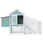 i.Pet Chicken Coop Rabbit Hutch 150cm x 60cm x 93cm Large House Run Cage Wooden Outdoor Bunny - Image 3
