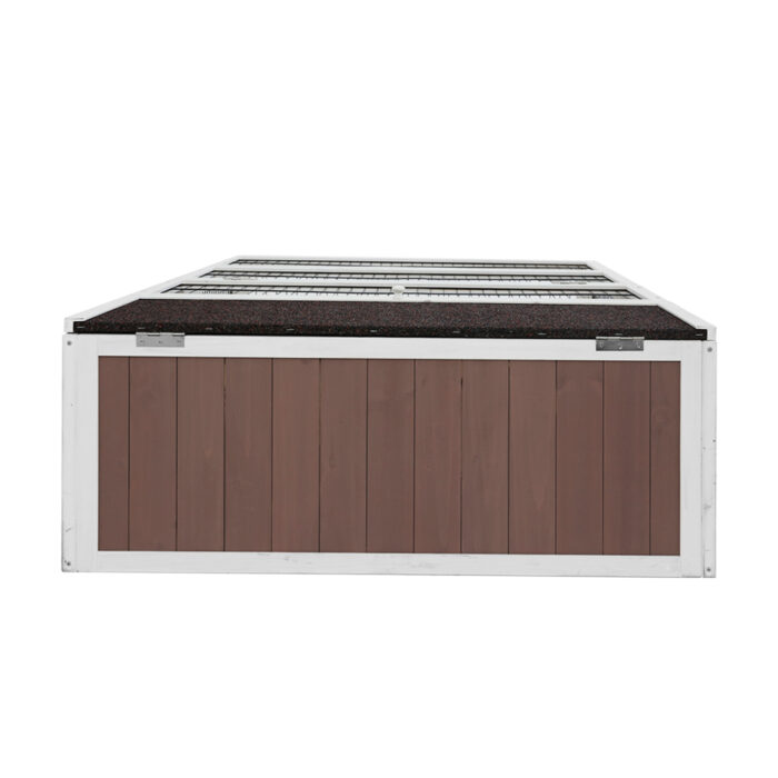 i.Pet Rabbit Hutch 124cm x 90cm x 35cm Chicken Coop Large Outdoor Wooden Run Cage House - Image 4
