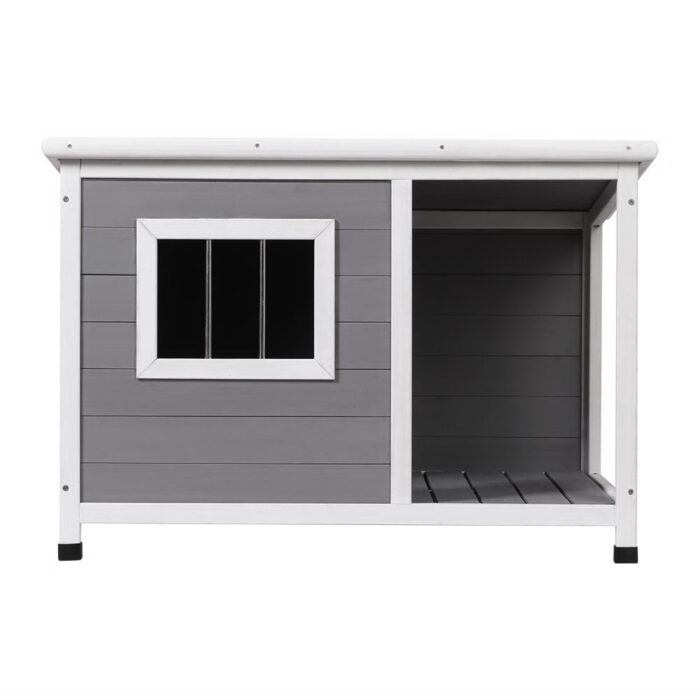 i.Pet Dog Kennel House Large Wooden Outdoor Pet Kennels Indoor Puppy Cabin Log - Image 3