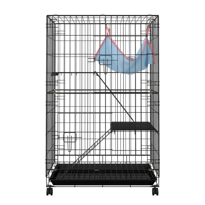 i.Pet Rabbit Cage 100cm Hutch 3 Level Indoor Guinea Pig Ferret - Image 3