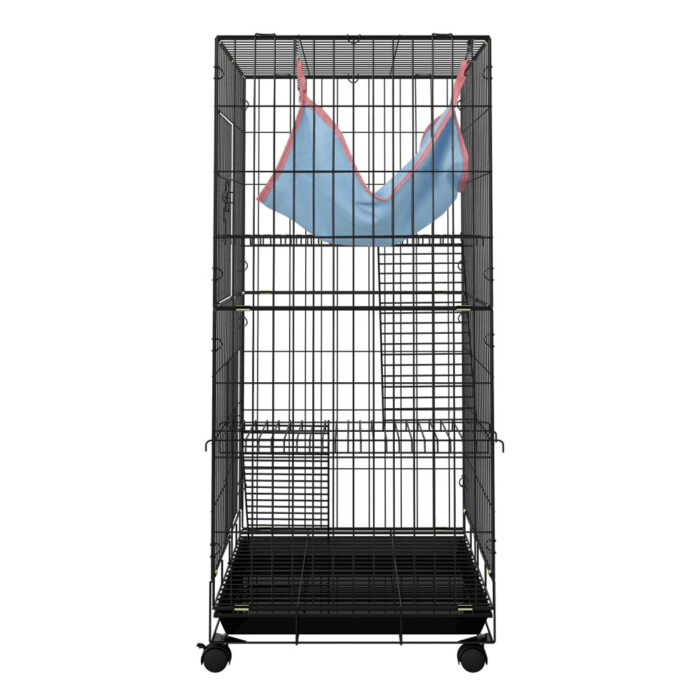i.Pet Rabbit Cage 100cm Hutch 3 Level Indoor Guinea Pig Ferret - Image 4