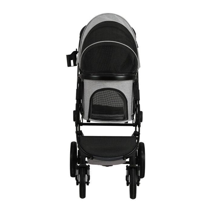 i.Pet Pet Stroller Dog Pram Large Cat Carrier Travel Pushchair 4 Wheels Foldable - Image 3