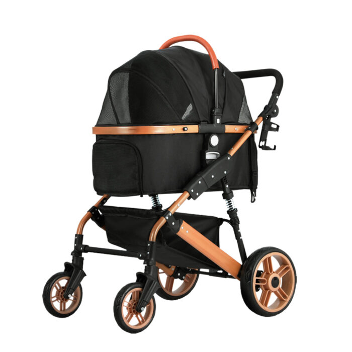 i.Pet Pet Stroller Dog Pram Large Cat Carrier Travel Foldable Pushchair 4 Wheels - Image 3