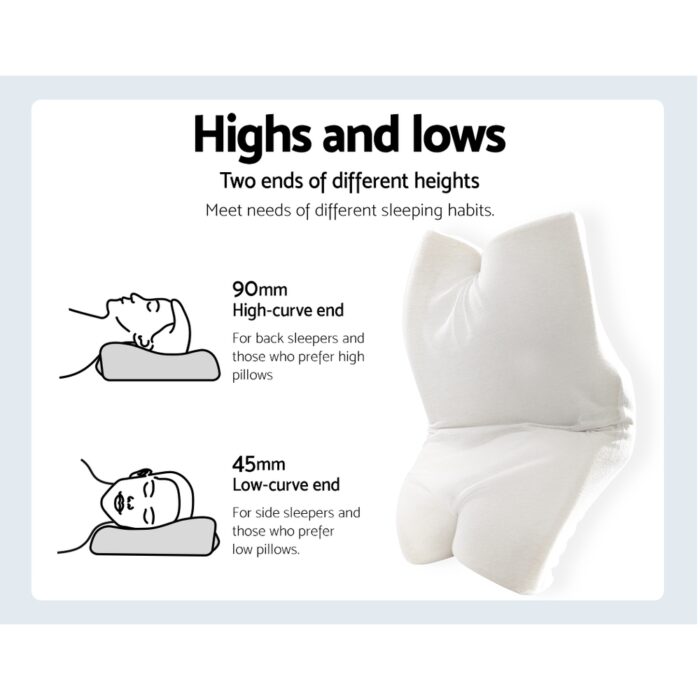 Giselle Bedding Memory Foam Contour Pillow - Image 4