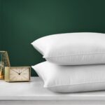 Bedra Pillow Duck Feather Down Standard Pillows Cotton Cover - Twin Pack - Image 2