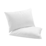 Bedra Pillow Duck Feather Down Standard Pillows Cotton Cover - Twin Pack - Image 3