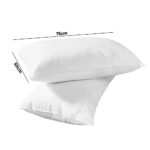 Bedra Pillow Duck Feather Down Standard Pillows Cotton Cover - Twin Pack - Image 6