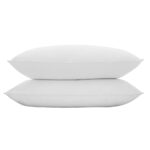 Bedra Pillow Duck Feather Down Standard Pillows Cotton Cover - Twin Pack - Image 4
