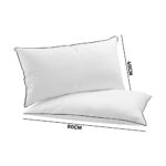 Bedra Microfibre Pillow Hotel Cotton Cover Home Soft Quality Luxury 4pcs 50x90cm - Image 3