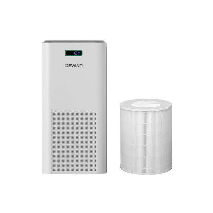 Devanti Air Purifier HEPA Filter PM2.5 Smoke Dust Germ Odor Cleaner Freshener - Image 3