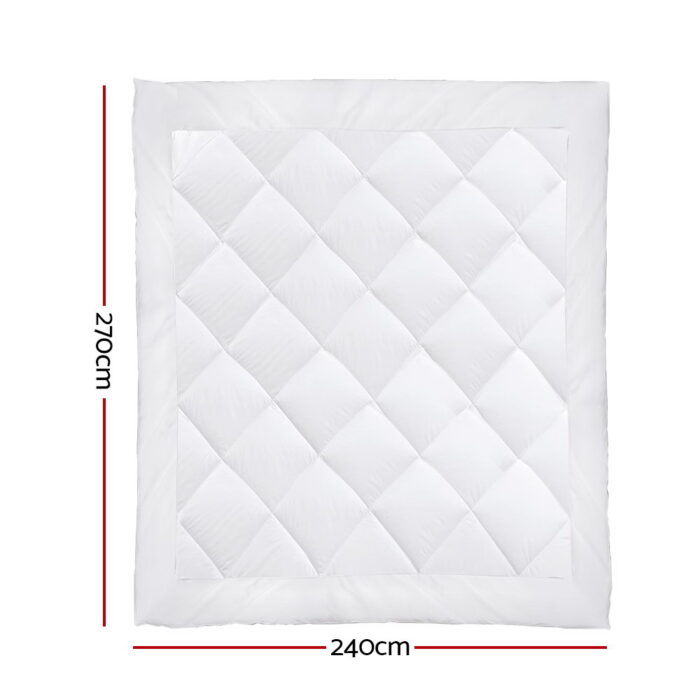 Giselle Bedding 800GSM Microfibre Bamboo Quilt Super King - Image 2