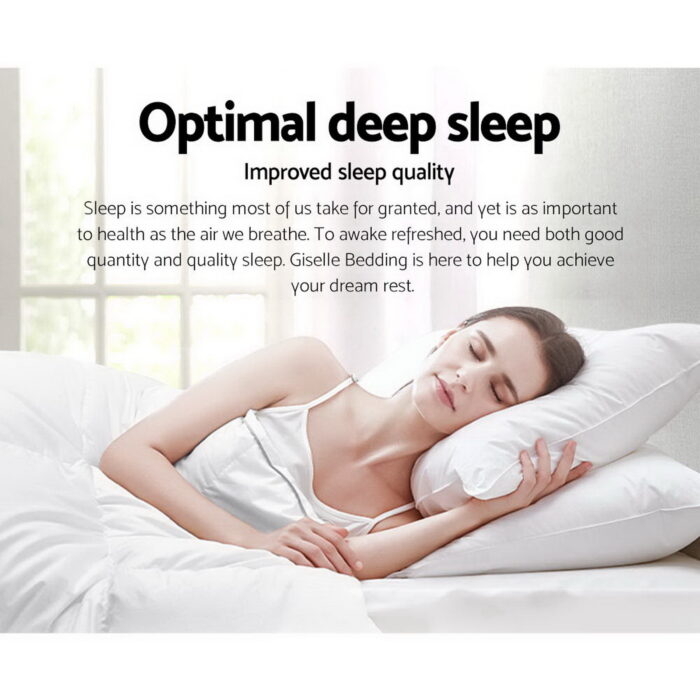 Giselle Bedding 800GSM Microfibre Bamboo Quilt Super King - Image 3