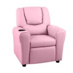 Oikiture Kids Recliner Chair Sofa Children Lounge PU Leather Couch Armchair Pink - Image 5