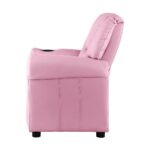 Oikiture Kids Recliner Chair Sofa Children Lounge PU Leather Couch Armchair Pink - Image 6