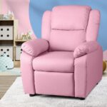 Oikiture Kids Recliner Chairs Children Lounge Sofa PU Armchair w/ Hidden Storage - Image 5
