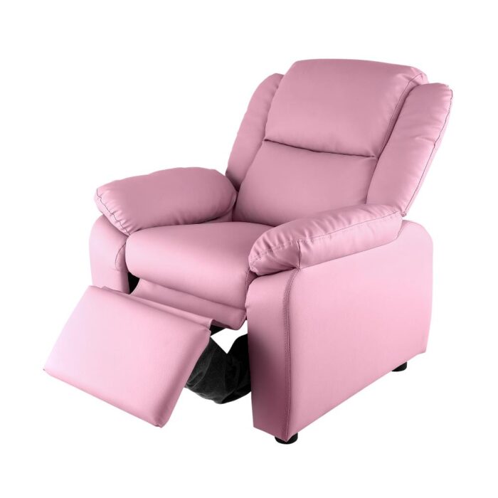 Oikiture Kids Recliner Chairs Children Lounge Sofa PU Armchair w/ Hidden Storage - Image 6