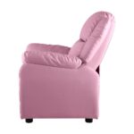 Oikiture Kids Recliner Chairs Children Lounge Sofa PU Armchair w/ Hidden Storage - Image 4