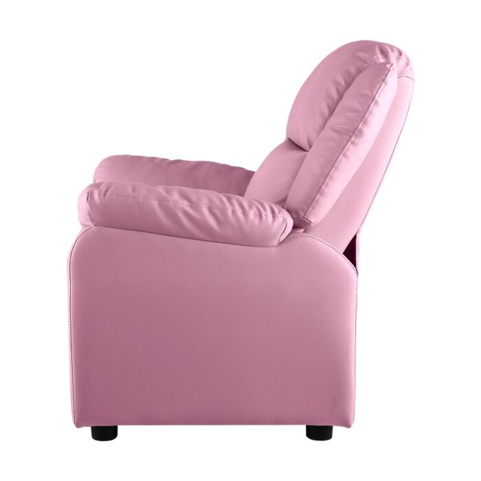 Oikiture Kids Recliner Chairs Children Lounge Sofa PU Armchair w/ Hidden Storage - Image 4