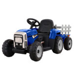 Rigo Blue Kids Electric Ride On Tractor Toy for Fun Adventures