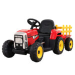 Rigo Kids Electric Ride On Tractor Toy 12V Red Fun Experience