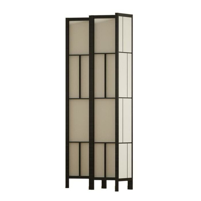 Artiss Ashton Room Divider Screen Privacy Wood Dividers Stand 3 Panel Black - Image 4
