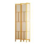Artiss Ashton Room Divider Screen Privacy Wood Dividers Stand 4 Panel Natural - Image 4