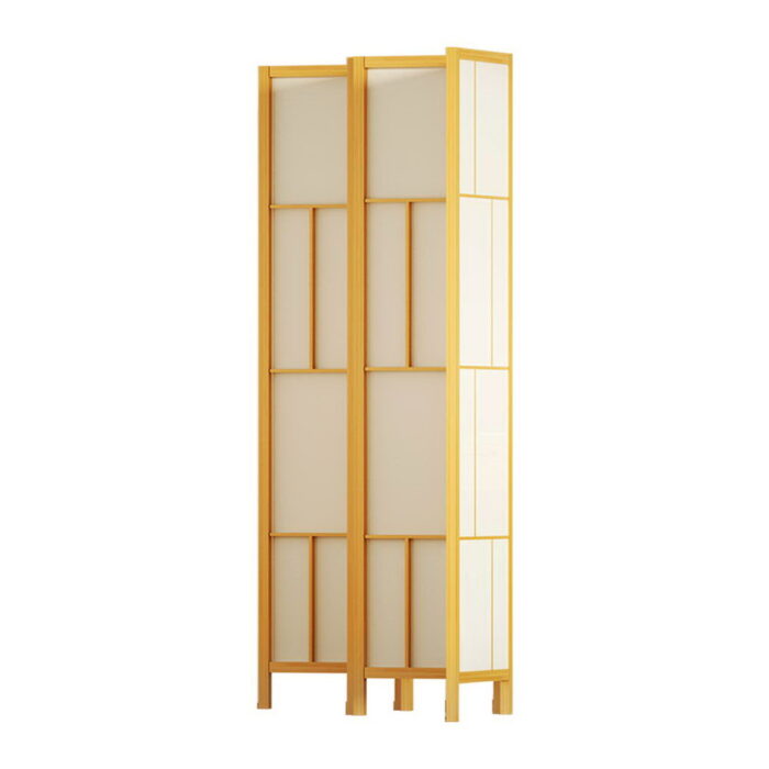 Artiss Ashton Room Divider Screen Privacy Wood Dividers Stand 4 Panel Natural - Image 4