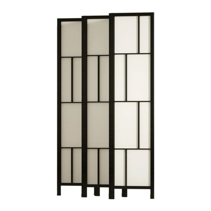 Artiss Ashton Room Divider Screen Privacy Wood Dividers Stand 6 Panel Black - Image 4