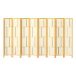 Artiss Ashton Room Divider Screen Privacy Wood Dividers Stand 8 Panel Natural