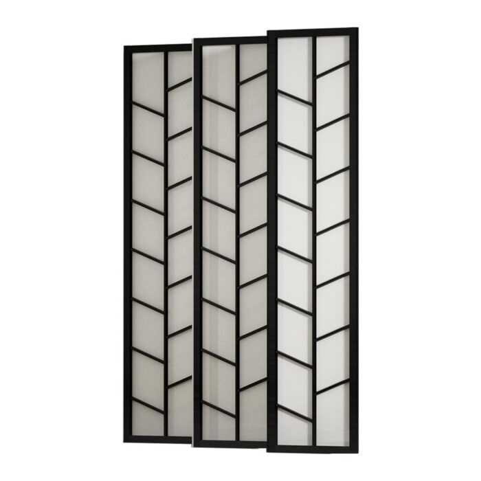 Artiss Room Divider Screen Privacy Wood Dividers Stand 6 Panel Archer Black - Image 4