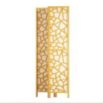 Artiss Clover Room Divider Screen Privacy Wood Dividers Stand 3 Panel Natural - Image 4