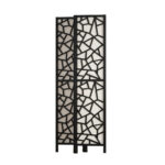 Artiss 4 Panel Room Divider Screen 162x170cm Clover Black - Image 4