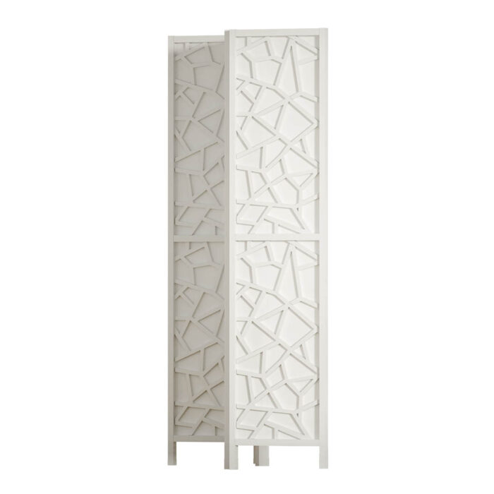 Artiss 4 Panel Room Divider Screen 162x170cm Clover White - Image 4