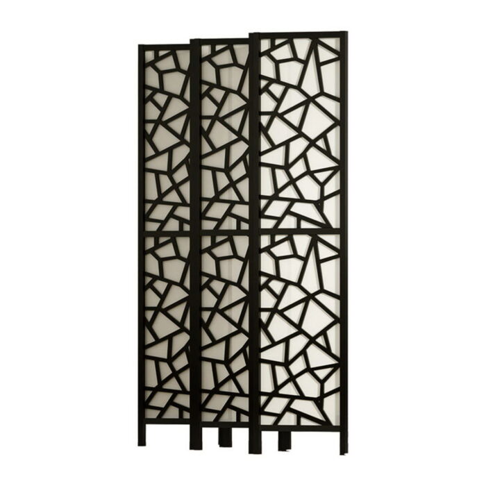 Artiss Clover Room Divider Screen Privacy Wood Dividers Stand 6 Panel Black - Image 4