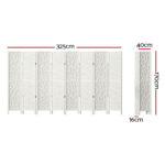 Artiss 8 Panel Room Divider Screen 325x170cm Clover White - Image 2