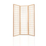 Artiss 3 Panel Room Divider Screen 131x179cm Natural - Image 4