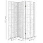 Artiss 3 Panel Room Divider Screen 131x179cm White - Image 2