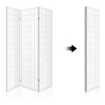 Artiss 3 Panel Room Divider Screen 131x179cm White - Image 3