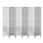 Artiss Jade Room Divider Screen Privacy Wood Dividers Stand 6 Panel White