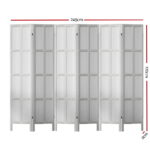 Artiss Jade Room Divider Screen Privacy Wood Dividers Stand 6 Panel White - Image 2