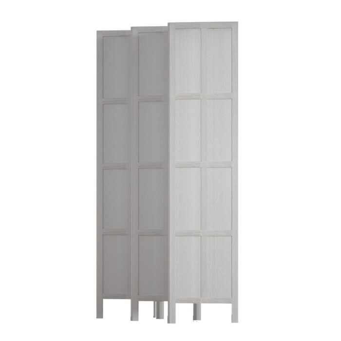 Artiss Jade Room Divider Screen Privacy Wood Dividers Stand 6 Panel White - Image 4