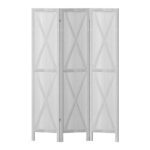 Artiss Silon Room Divider Screen Privacy Wood Dividers Stand 3 Panel White