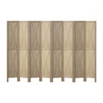 Artiss Silon Room Divider Screen Privacy Wood Dividers Stand 8 Panel Brown - Image 3