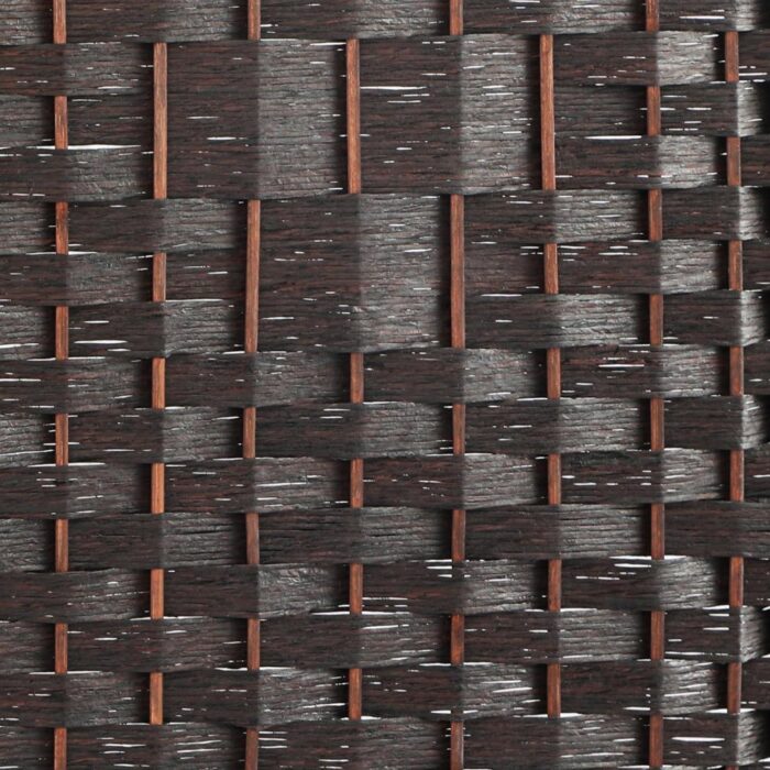 Oikiture 4 Panel Room Divider Privacy Screen Brown - Image 2