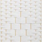 Oikiture 4 Panel Room Divider Privacy Screen White - Image 5