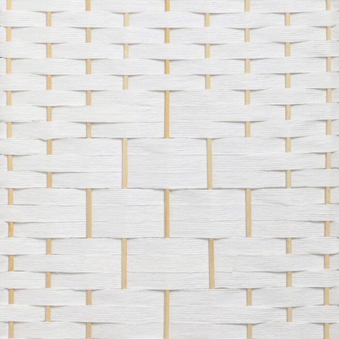 Oikiture 4 Panel Room Divider Privacy Screen White - Image 5