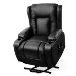 Artiss Luxury Recliner Chair with Heated Massage and Lift Assist (Black)